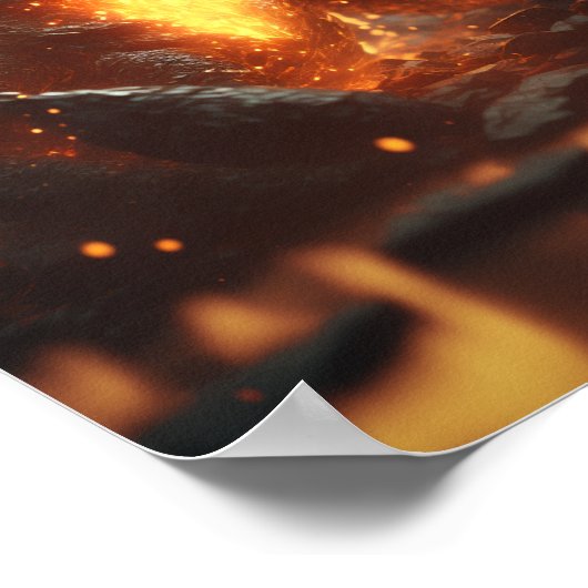 Lava Dragon Poster (Ecke)