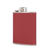 Lava Falls Red Solid Color Print, Burgundy Flachmann (Links)