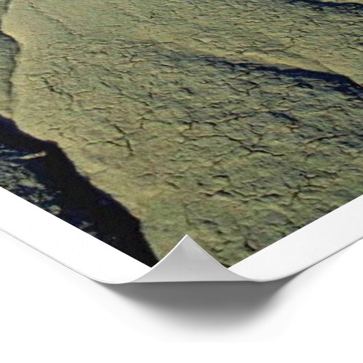 Lava-Felsen im Todestal Poster (Ecke)