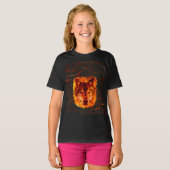 Lava-Feuer-Wolf T-Shirt (Vorne ganz)