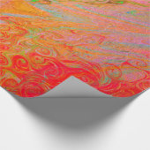 Lava Flame Roaring Geschenkpapier (Ecke)