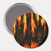 Lava Flames .... Magnet (Vorderseite/Rückseite)