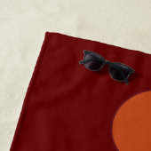 "Lava Flow" Badetuch individuell angepasst (Beispiel)