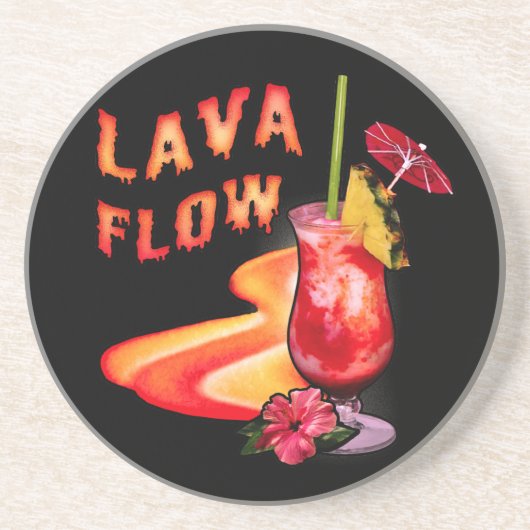 Lava Flow Cocktail Getränkeuntersetzer (Vorne)