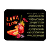 Lava Flow Rezept Magnet (Horizontal)