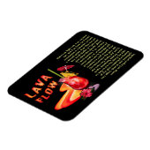 Lava Flow Rezept Magnet (Linke Seite)