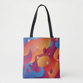 Lava Flow Tote Bag - Retro Color Cool Tasche