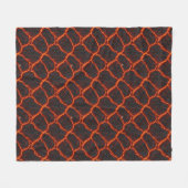 Lava-Fluss nahtloses Muster Fleecedecke (Vorderseite (Horizontal))