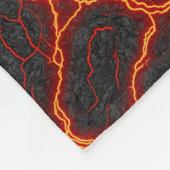 Lava-Fluss nahtloses Muster Fleecedecke (Ecke)