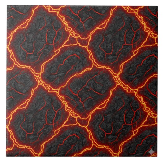 Lava-Fluss Nahtloses Muster Fliese (Vorderseite)