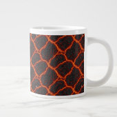 Lava-Fluss nahtloses Muster Jumbo-Tasse (Rechts)