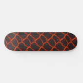 Lava-Fluss nahtloses Muster Skateboard (Horizontal)