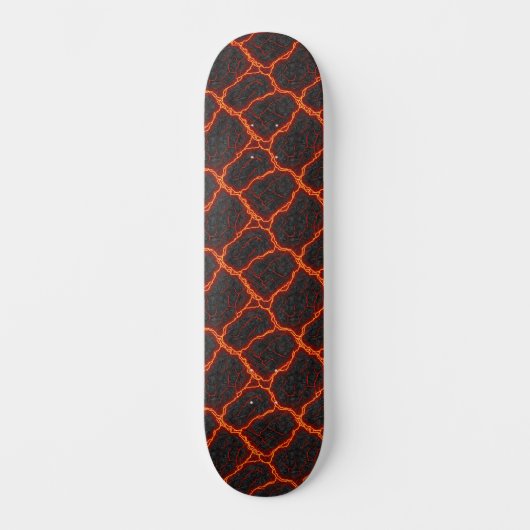 Lava-Fluss nahtloses Muster Skateboard (Vorderseite)