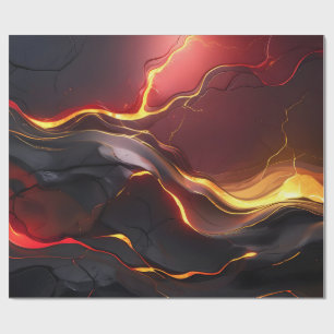 Lava-Fluss Vulkan Geschenkpapier