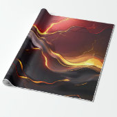 Lava-Fluss Vulkan Geschenkpapier (Ungerollt)