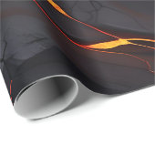 Lava-Fluss Vulkan Geschenkpapier (Rolleneckpunkt)