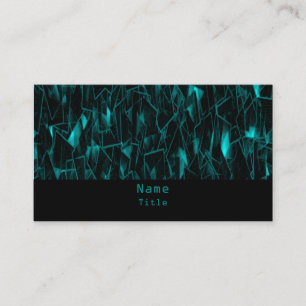 Lava Fraktal Business Card, Aquamarin Visitenkarte