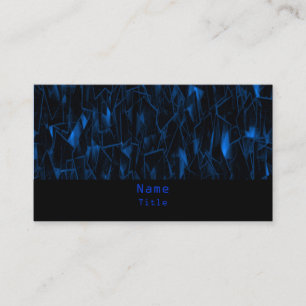 Lava-Fraktal-Geschäfts-Karte, blau Visitenkarte