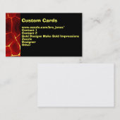 Lava-Glühen Visitenkarte (Vorne/Hinten)