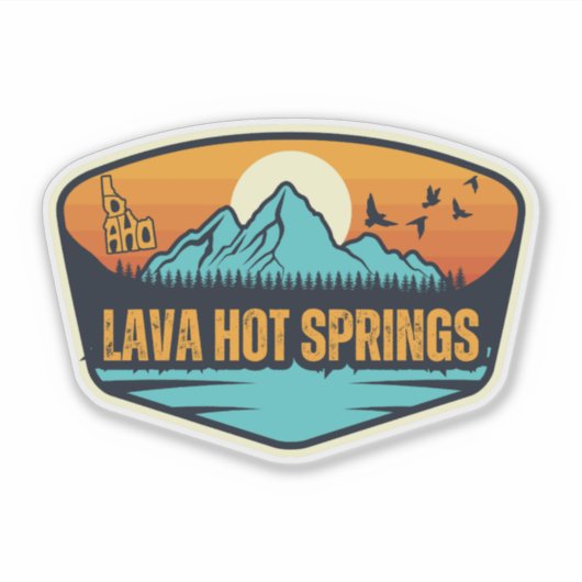 Lava Hot Springs, Idaho Aufkleber (Vorderseite)
