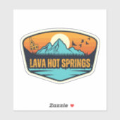Lava Hot Springs, Idaho Aufkleber (Blatt)
