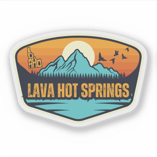Lava Hot Springs, Idaho Aufkleber (Vorderseite)