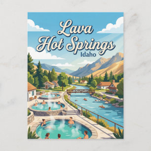 Lava Hot Springs Idaho Postkarte