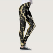 Lava im Crackraum - weiß/Gold Leggings (Rechts)
