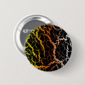 Lava im gebrochenen Raum - Gelb/orange/weiß Button (Vorne & Hinten)