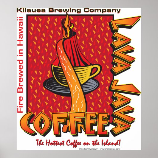 Lava Java Hawaiian Coffee Poster (Vorne)