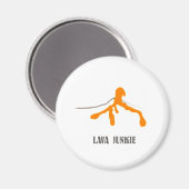 Lava Junkie (General) Magnet (Vorderseite/Rückseite)