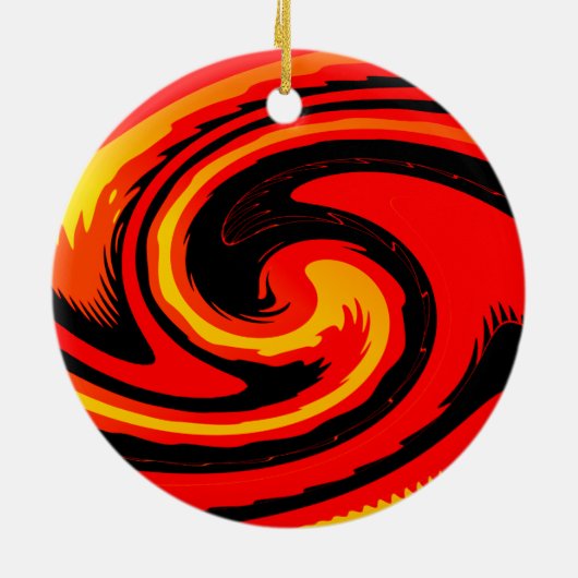 Lava Keramik Ornament (Hinten)