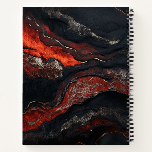 Lava Lace Notizblock (Rückseite)