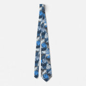 Lava Lamp Floral Retro zweiseitig Krawatte (Rückseite)