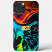 Lava Lamp Orange Aqua Custom Case-Mate iPhone Case (Rückseite)