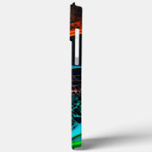 Lava Lamp Orange Aqua Custom Case-Mate iPhone Case (Rückseite / Links)