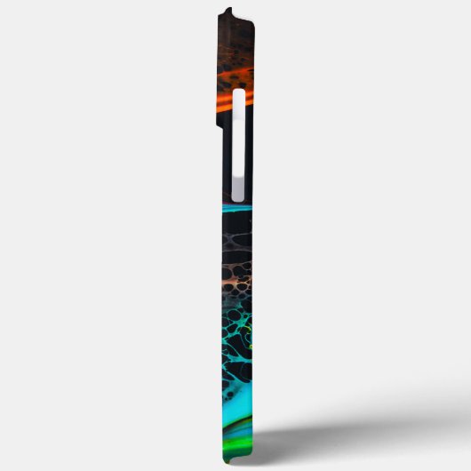 Lava Lamp Orange Aqua Custom Case-Mate iPhone Case (Rückseite / Links)