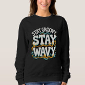 Lava Lamp Retro Aesthetic Psychedelic Groovy Vibes Sweatshirt (Vorderseite)