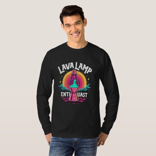Lava Lamp Retro Aesthetic Psychedelic Groovy Vibes T-Shirt (Vorne ganz)