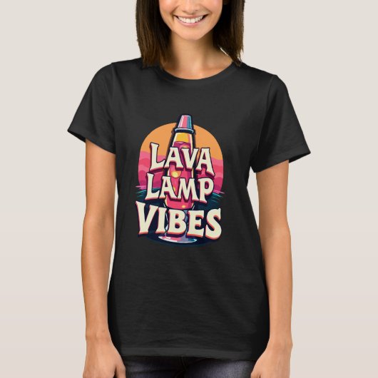 Lava Lamp Retro Ästhetische Psychedelische Groovy T-Shirt (Vorderseite)
