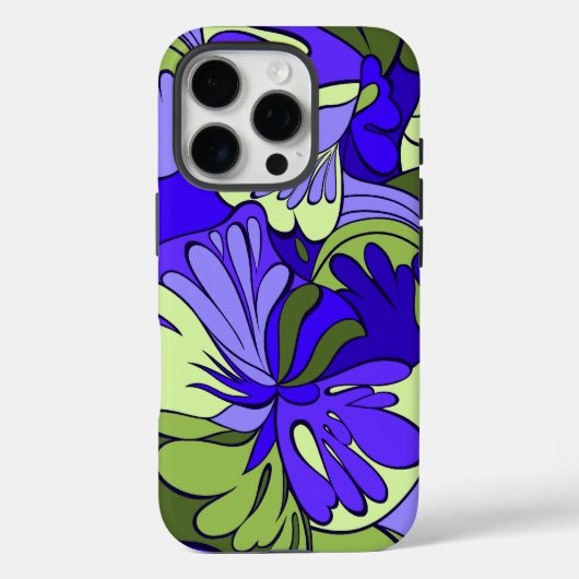 Lava-Lampe Retro psychedelisches Blumen Case-Mate iPhone Hülle (Rückseite)