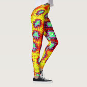 Lava Leggings – Molten Fire Abstract Pattern (Rechts)