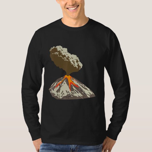 Lava Magma Eruption Geology Volcano Magma T-Shirt (Vorderseite)