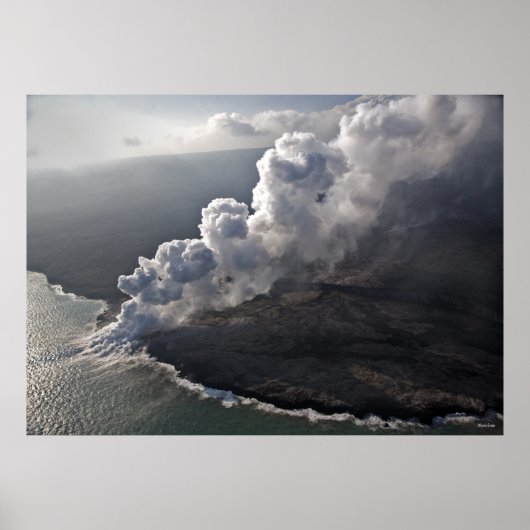 Lava Meets the Sea - Hawaii Poster (Vorne)
