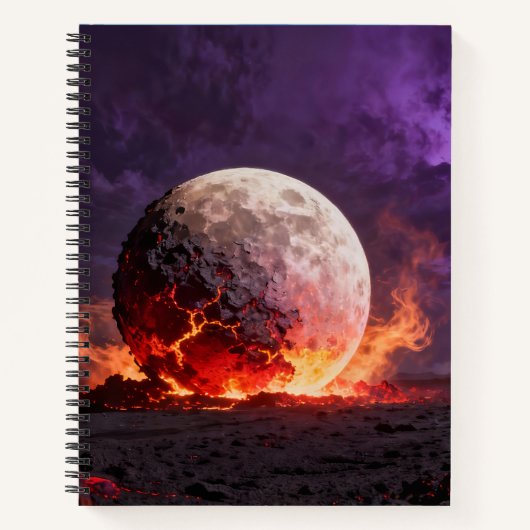 Lava-Mond-Notizbuch Notizblock (Vorderseite)