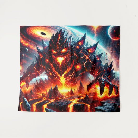 Lava Monster Wandteppich (Vorderseite (Horizontal))