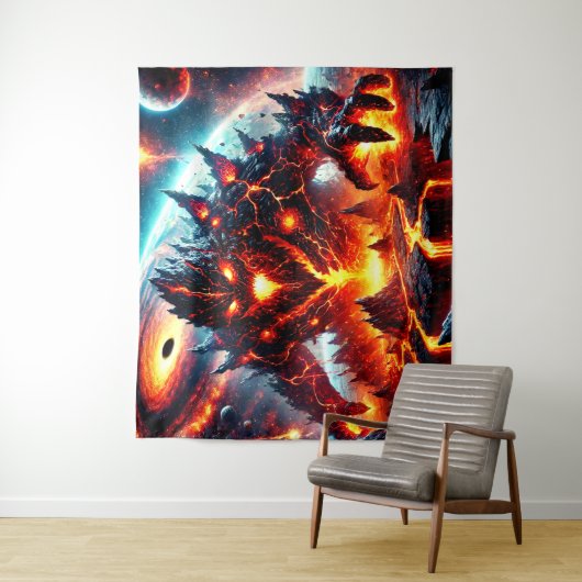 Lava Monster Wandteppich (Beispiel)