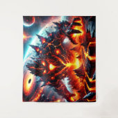 Lava Monster Wandteppich (Vorderseite)