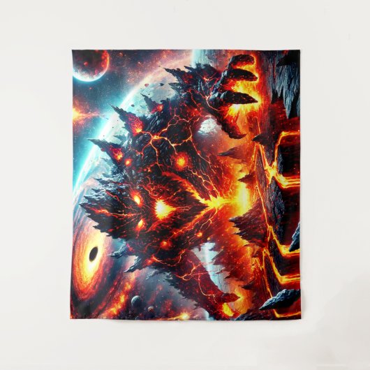 Lava Monster Wandteppich (Vorderseite)