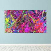 Lava of Colors Stretched Canvas Print Leinwanddruck (Insitu (Holzboden))